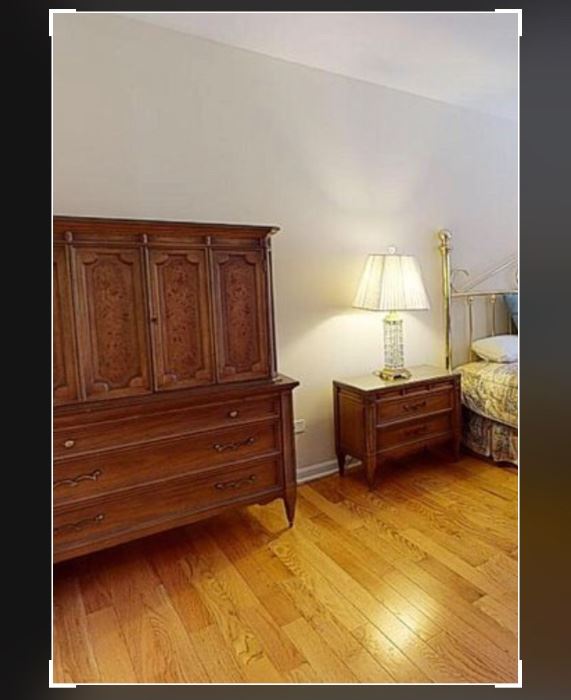 American Martinsville queen size bed , 2 nightstands, headboard, armoire and dresser