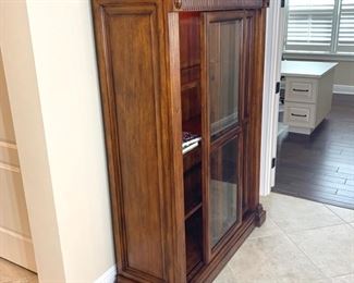 Sliding Door Lighted Display Cabinet 49" x 19" x 66"