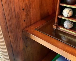 Sliding Door Lighted Display Cabinet 49" x 19" x 66"     3 adjustable shelves