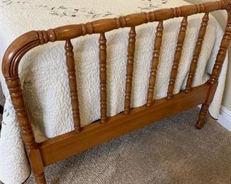 Antique Twin Bed Frame and Original Mattress Factory Mattress and Boxspring