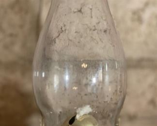 Native American Pueblo Pottery Oil Lamp Isleta, NM 12.5in H