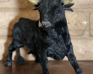 Vintage Spain Bull Figure Doll Spanish 9x4x12.5in HxWxD