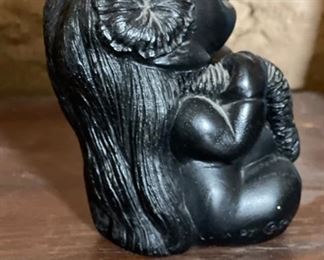 Lava Coco Joe Carved Figure 4in H