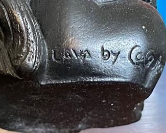 Lava Coco Joe Carved Figure 4in H