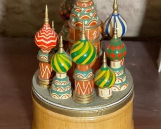 Wood Model Russian Onion Dome 6.5in H