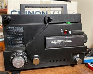 Chinon Whisper Dual 8 Film Projector in box 8mm Super Box: 11x13x8in HxWxD