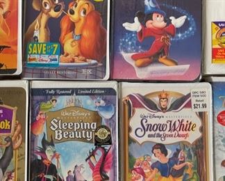 Lot of 11 Walt Disney VHS Masterpiece Tapes SEALED