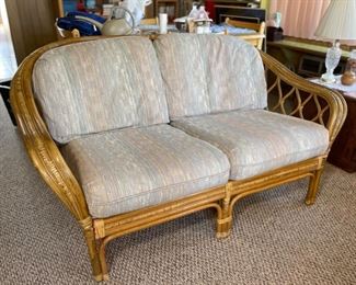 Universal Rattan Vintage Loveseat 33 x 59 x 33 HxWxD