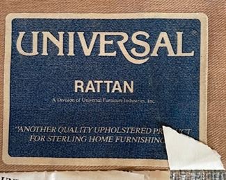 #2 Universal Rattan Chair Vintage 33 x 35 x 33 HxWxD