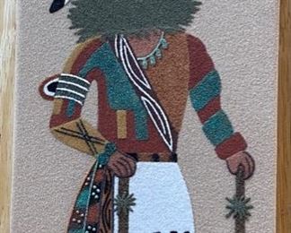 Corina Boyd Antelope Kachina Sand Painting Butterfly Girl 12x6in