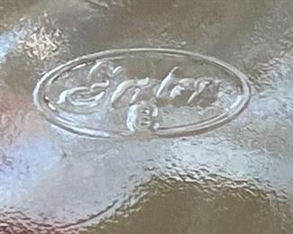 Fenton Clear Hobnail Ruffle Vase Small 3in H x 4in Diameter