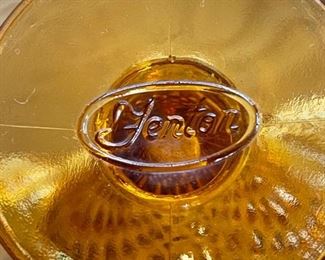 Hobnail Trumpet Vase Fenton Yellow 4in H x 4in Diameter