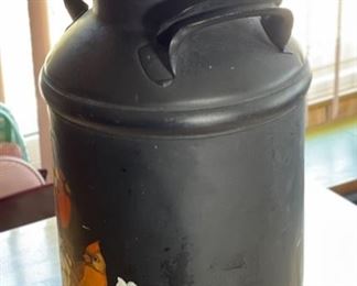 Wilma Hume hand painted Milk Can 20in H x 11in Diameter