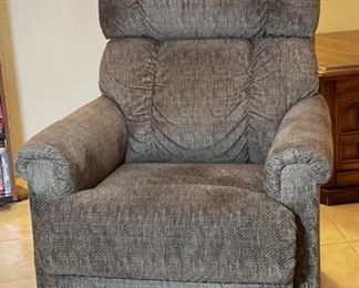 La-Z-Boy Green/Grey Fabric Recliner 40x33x34in HxWxD