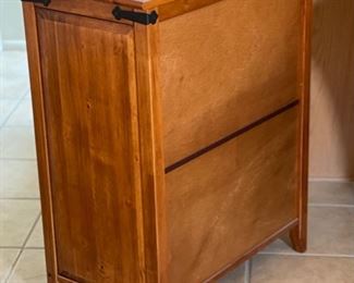 Wood Iron Accent Cabinet 35x28x16in HxWxD