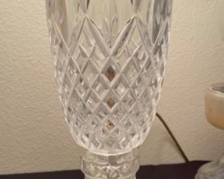 #1 European Collection Crystal Lamp 29in h x 16in Diameter