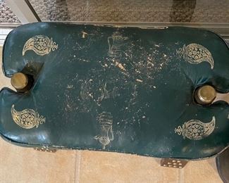 Vintage Camel Saddle Stool 14x22x12in