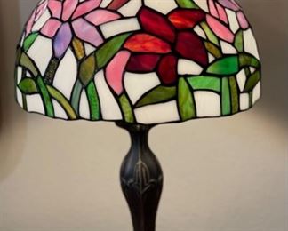 Tiffany Style Slag Lamp 20in H x 12in Diameter