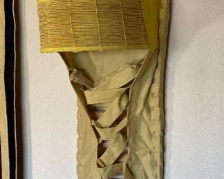 Large Apache Cradleboard Native American Baby Papoose 29x11x10.75in HxWxD