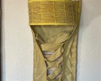 Large Apache Cradleboard Native American Baby Papoose 29x11x10.75in HxWxD