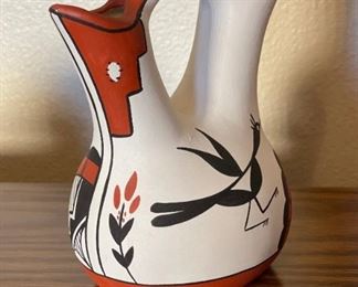 Native American Wedding Vase JTT Zia Pueblo 6x5x3.5in
