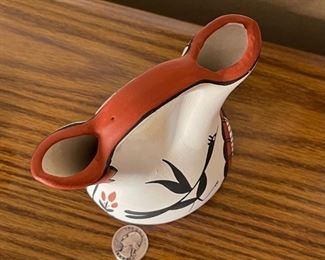 Native American Wedding Vase JTT Zia Pueblo 6x5x3.5in