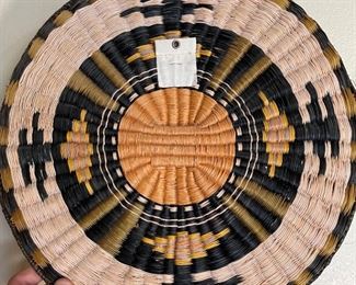 Third Mesa Hopi Tray Basket Flat #1 Native American 14.5in Diameter