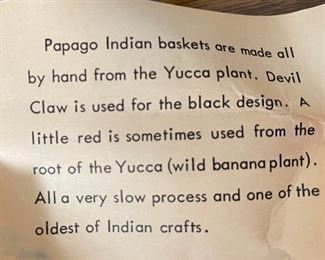 Papago Coil Basket Weave Dog Tohono O'odham 6x4x6in