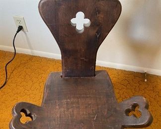 Birthing Chair Yellow Cushion 30x20x13in HxWxD