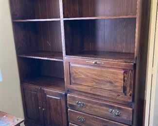 Vintage Cabinet/Shelf 2 Units Bookshelf 76x60x16in HxWxD
