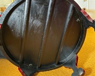 Japanese Hand Painted MOP Inlay Coffee Table 13in H x 37.5in Diameter of