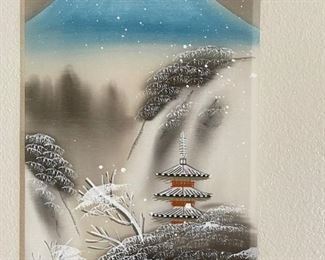 #4 Japanese Paper Scroll 13in W x 34in Long