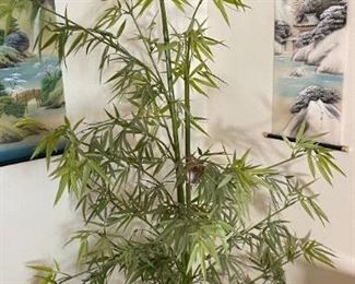 Faux Bamboo Plant 80 in H