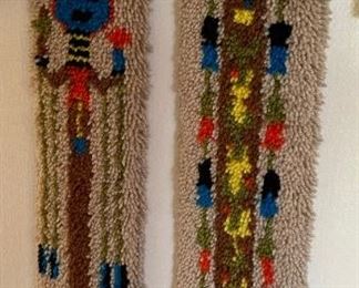 2pc Macrame Navajo Yei PAIR 36in Long