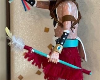 Wolf Kachina Doll in Display Case Doll: 12in H <BR>case: 18x11x9in HxWxD