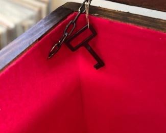 Double Headed Eagle Leather Nailhead Chest Trunk 19x40x17in HxWxD