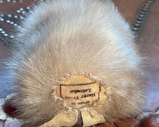 Inuit Eskimo Ookpik Owl Happy Valley LABRADOR sealskin 5in H