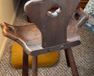 #3 Birthing Chair Yellow Cushion 29x19x12in