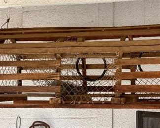 Antique Lobster Trap 14x20x36in HxWxD
