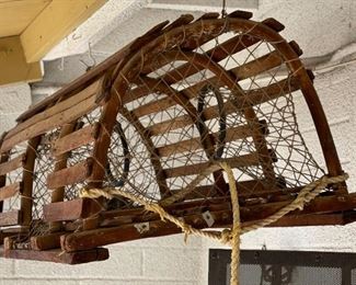 Antique Lobster Trap 14x20x36in HxWxD