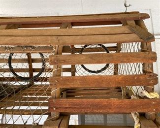 Antique Lobster Trap 14x20x36in HxWxD