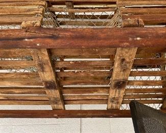 Antique Lobster Trap 14x20x36in HxWxD