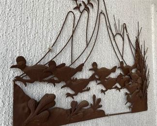 Rustic Metal Roadrunner Wall Decor 17x28in