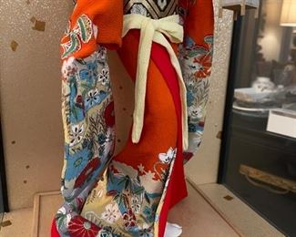 Vintage Beautiful Japanese Nishi Doll Japan 17 Inch Elaborate Dress Geisha