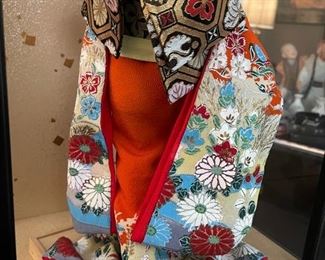 Vintage Beautiful Japanese Nishi Doll Japan 17 Inch Elaborate Dress Geisha