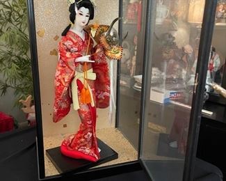 Vintage Nishi ornate Dress Doll In Case