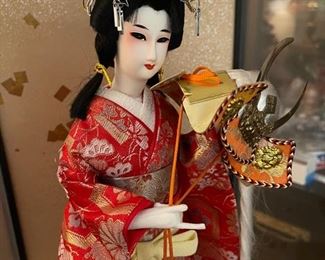 Vintage Nishi ornate Dress Doll In Case