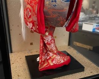 Vintage Nishi ornate Dress Doll In Case