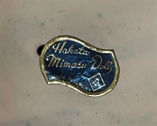 Vintage Japanese Hakata Mimasu Sewing Lady w/ Child