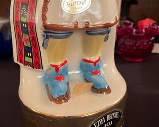 Vintage Ezra Brooks Hopi Kachina Whiskey Decanter Bottle Longhair 1976 Heritage No 5
